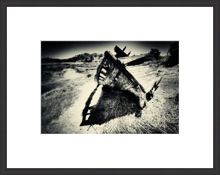 black and white photography shipwreck