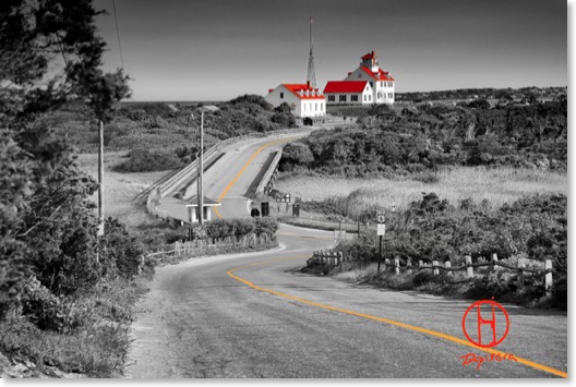 Coast Guard Beach. Coast Guard beach and Coast Guard Station, Cape Cod National Seashore. black-and-white selective coloring print