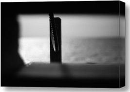 Black and White Photography. Black and White Photography. Framed Ocean. Canvas Print.