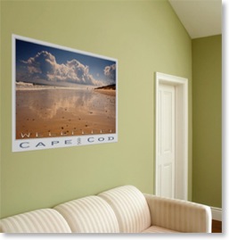 Wellfleet. Realism landscape posters. Cape Cod Wellfleet.