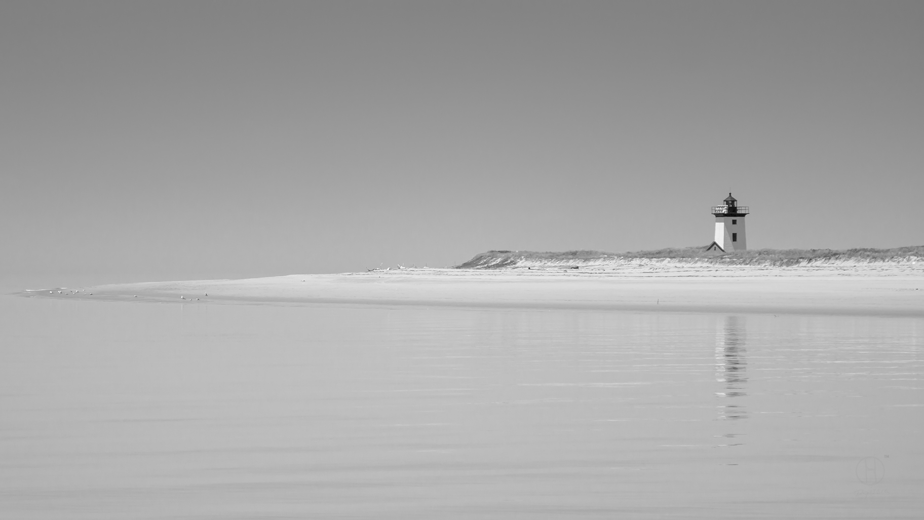 Black and White Photography, Isolated Lighthouse, beach photographer Dapixara