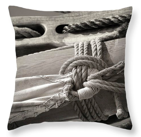 “Tall Ship Sail Cloth” Order Nautical Theme Throw Pillows from dapixara.com