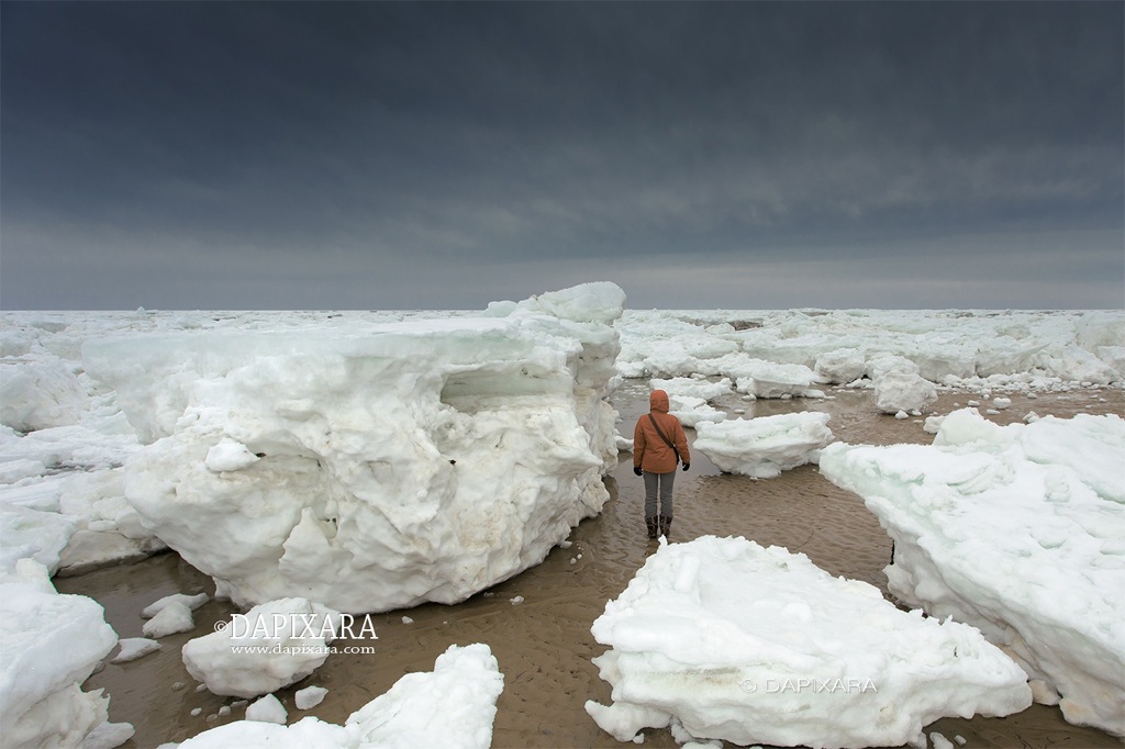 “Cape Cod Icebergs” taller than people 1.  Photographer © Dapixara 2015.