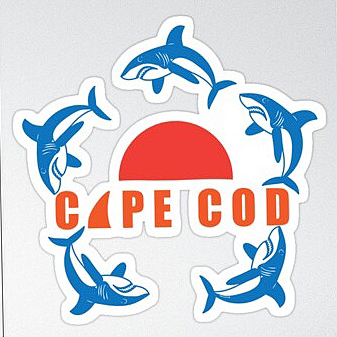 Cape Cod shark stickers 2020 DAPIXARA