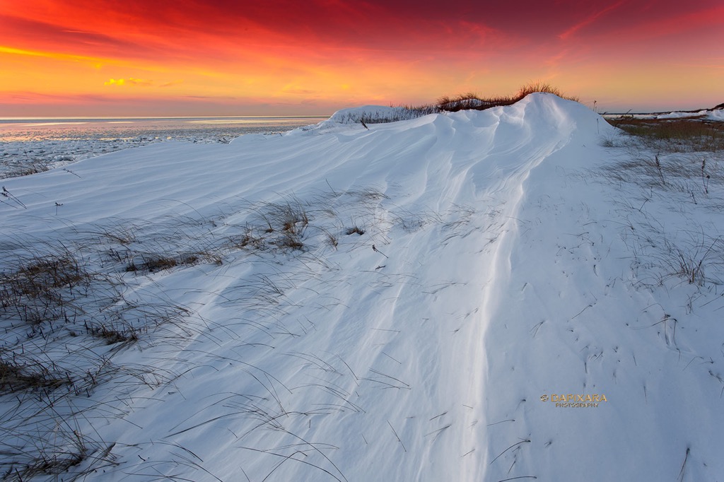 cape cod winter images: First Encounter beach, Eastham, MA. © dapixara
