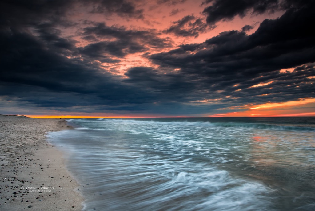 Today's Jarring Ocean sunrise from Nauset beach in Orleans, Massachusetts, Cape Cod. Cape Cod news - DAPIXARA.