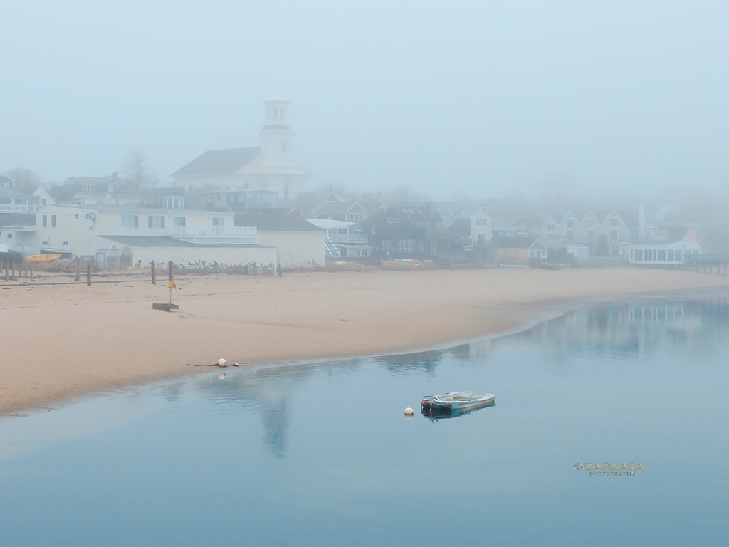 Provincetown Fog. Mystical dense fog on the Provincetown Harbor today (December 15, 2018).  Fog in Provincetown, Massachusetts.  © Dapixara Cape Cod pictures.