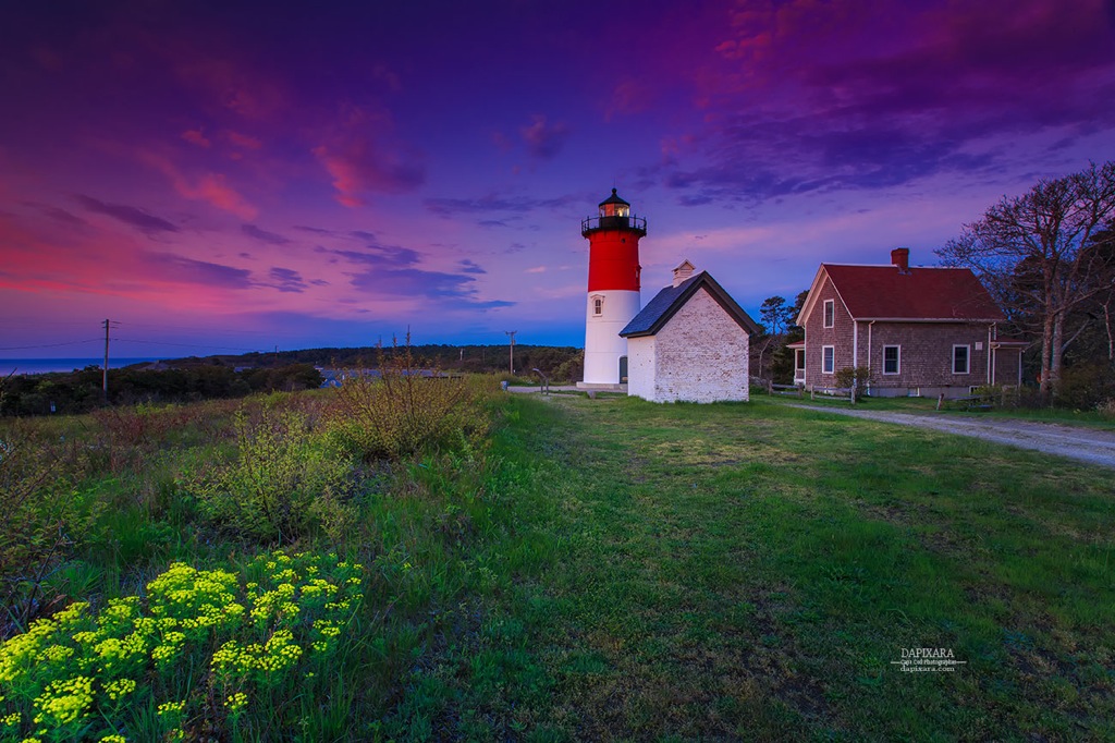 Cape Cod National Seashore. Superior Sunrise at Nauset Lighthouse. Dapixara photography