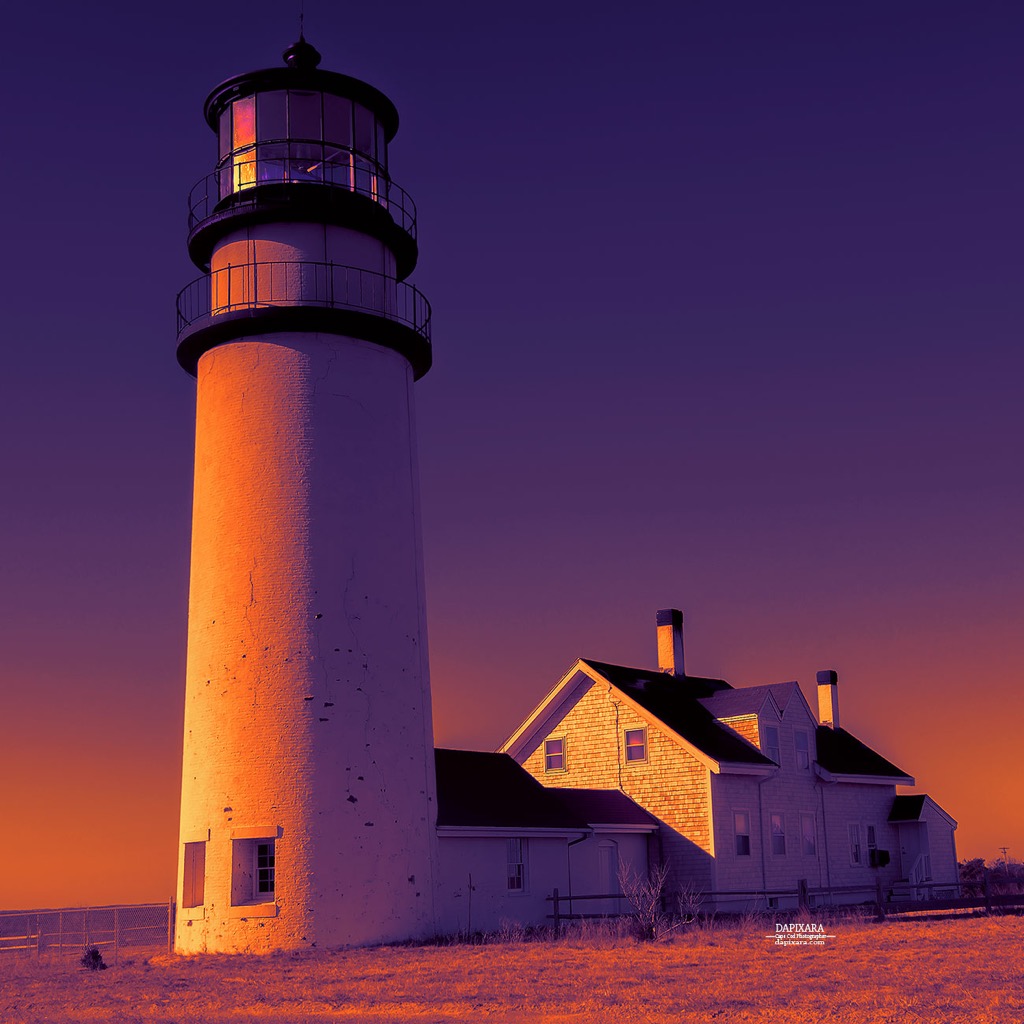 Highland Light, Truro Lighthouse, Cape Cod. Cape Cod photography © Dapixara.
