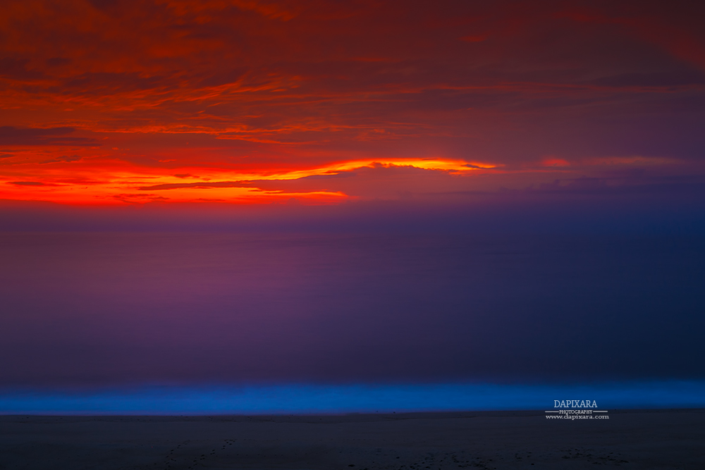 Spectacular Volcano Sunrise Erupts in Cape Cod. Dapixara photography.
