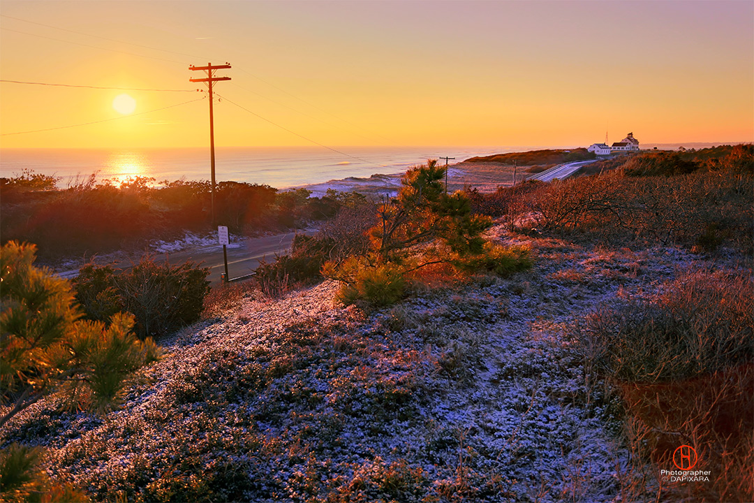 Winter weather, sunrise from Eastham, Cape Cod. Dapixara photography @dapixara
