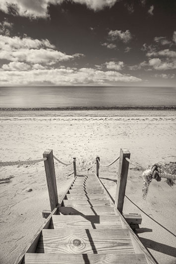 Beach Stairs - Wellfleet Massachusetts Dapixara Art