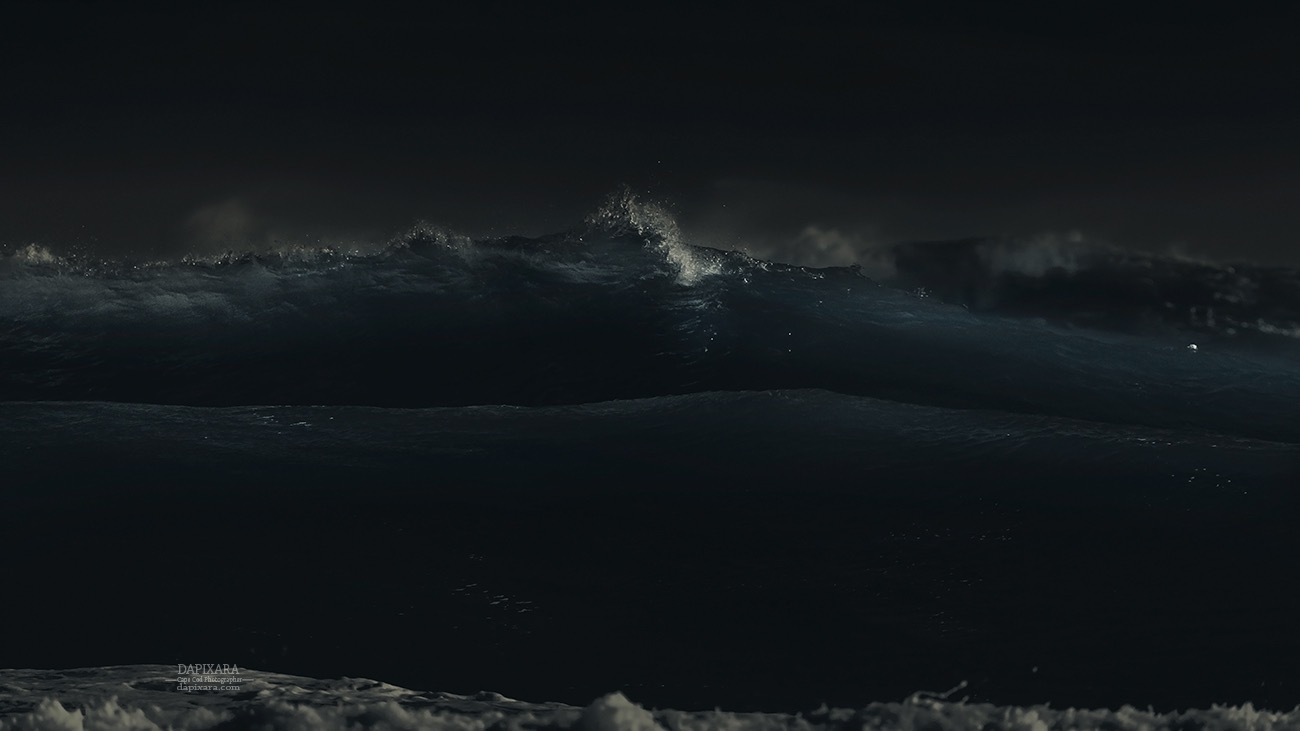 Black and white photography.The roar of high surf. Dapixara photography https://dapixara.com