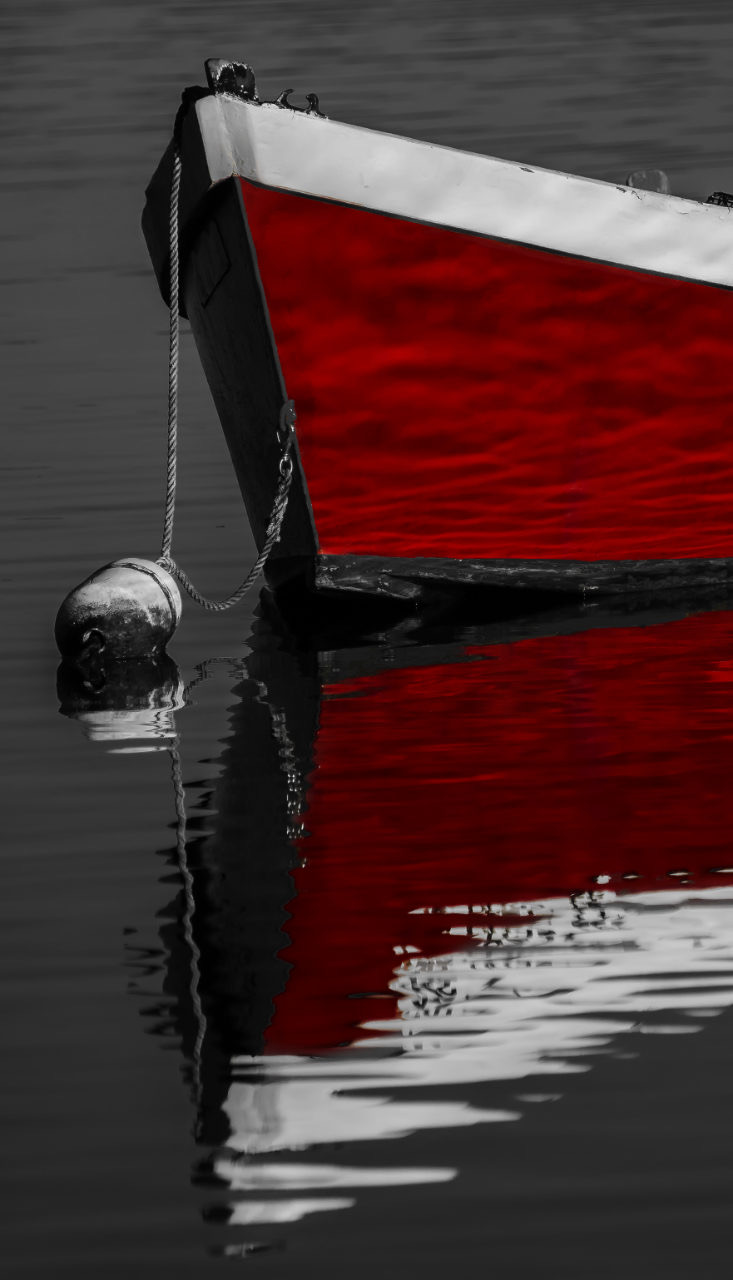 Red Boat 2. Black and white photography with red. Black and white and red art prints.
Buy framed photo art print.