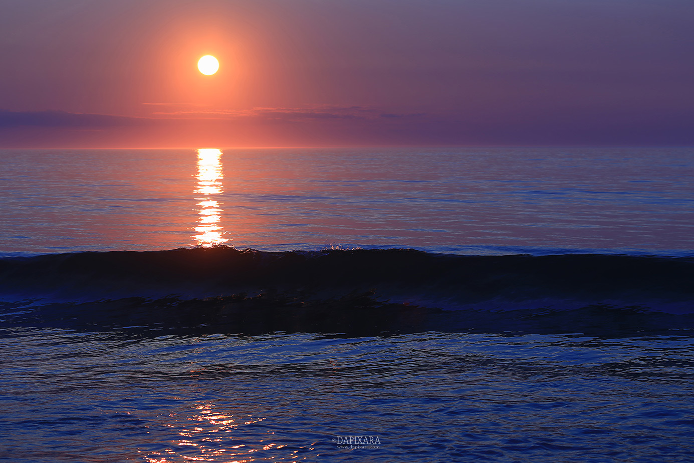 Purple Sunrise on Nauset Beach. Cape Cod photography by Dapixara.