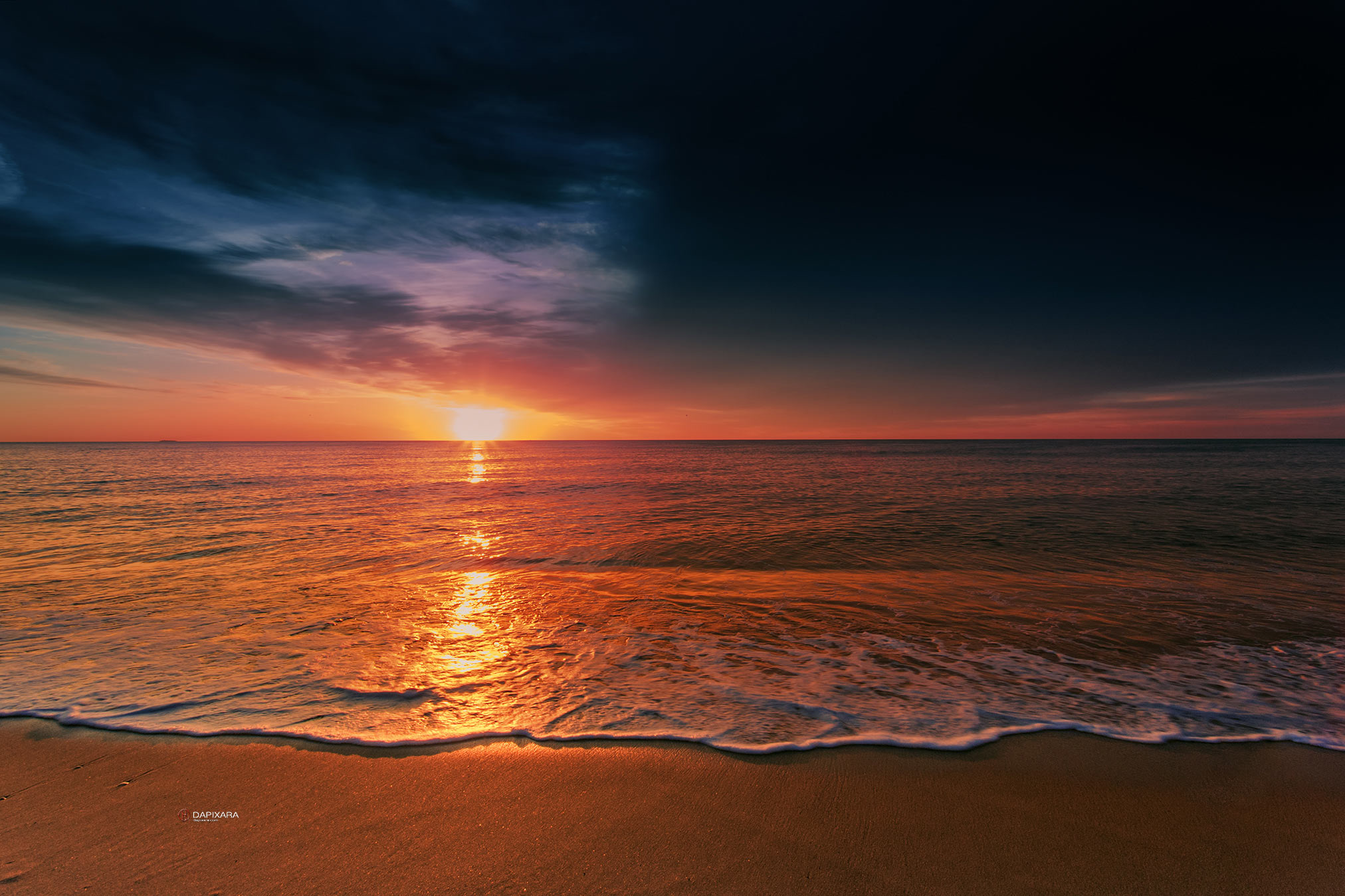 Atlantic Ocean sunrise, framed prints for sale dapixara.com
