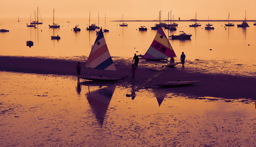 Late Sunset in Provincetown, Massachusetts. Photo by Cape Cod photographer Dapixara