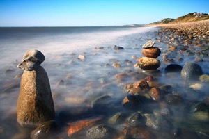 Pile Of Stones On Ryder Beach Truro MA - Dapixara Art