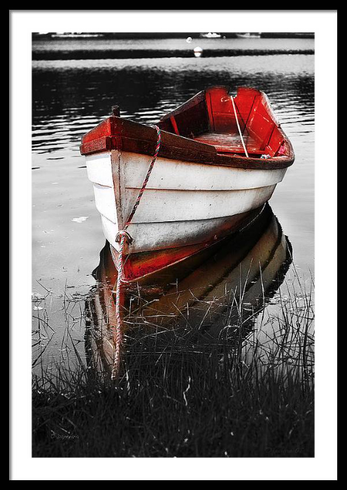 Red Boat Framed Art Print